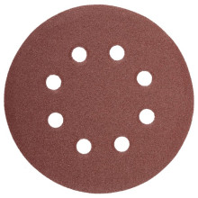 Krążek przyczepny 8-otworowy 125mm P240, zestaw 5szt.
